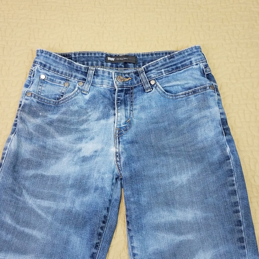 Levis Bleach dyed Mid Rise jeans size 28 - Picture 3 of 7
